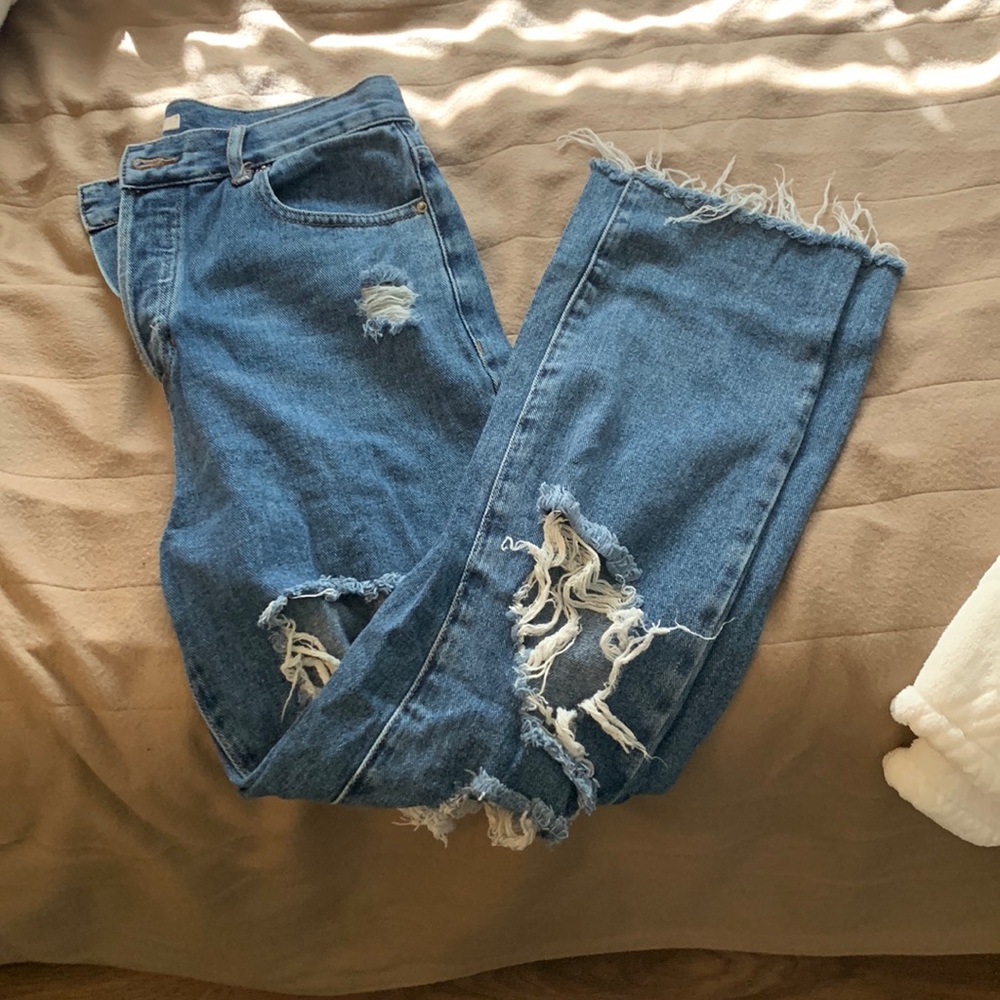 Pac Sun High Rise straight jeans